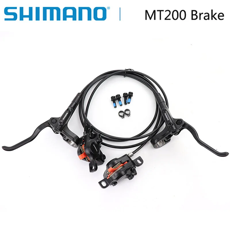 Shimano MT200 MTB Mountain Bike Hydraulic Disc Brake set Included MT200 Brake Lever Disc Brake Caliper Postmount