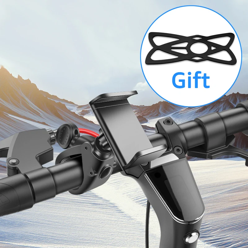 Bike Bicycle Phone Holder Scooter Motorcycle Handlebar Mount Bracket GPS Stand Non-Slip Mobile Phone Holder Cycling Accessories