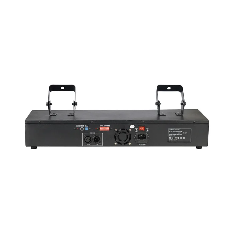 Sound control laser beam stage lighting for bar and ballroom