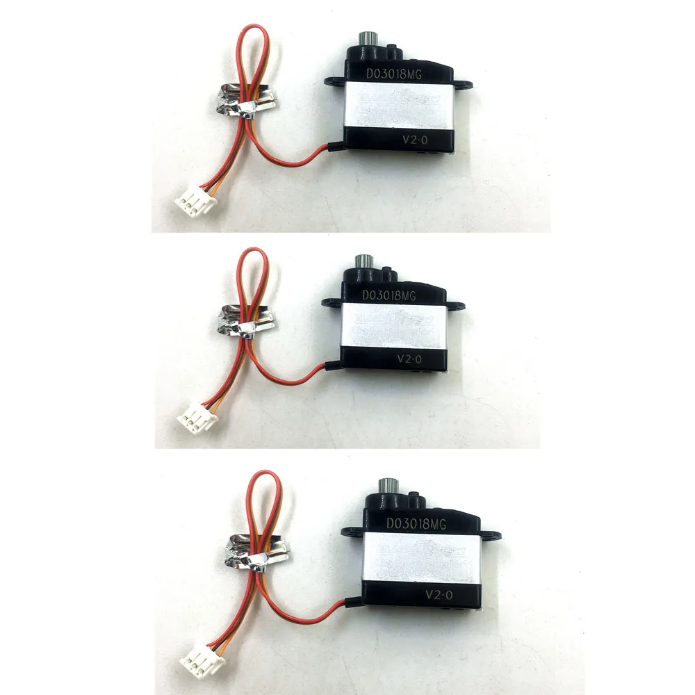 

3Pcs/Lot Upgrade Metal Servo For Xk K120 / K130 Rc Helicopter Spare Parts Modification D03018mg Digital Servo And Cables