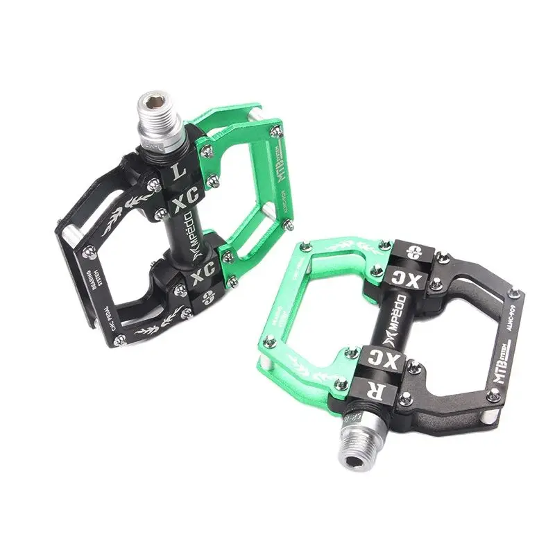 

MTB BMX Pedals 3 Sealed Bearing Bicycle Pedal Anti-slip Cleats Pegs Crank Flat Aluminum Alloy Road Mountain Cycling Accessories