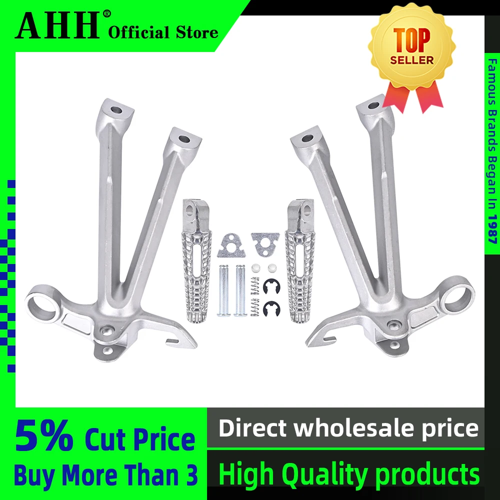 

AHH Motorcycle Aluminium Rear Footrests Bracket Kit Foot Pegs Rests Assembly For Suzuki GSXR1000 K7 2007-2008