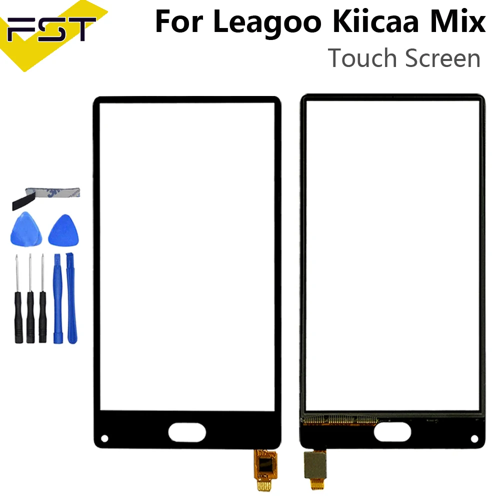 Leagoo Kiicaa 믹스 터치 스크린 디지타이저 센서 용 5.5 ''터치 유리 패널, LCD + 도구 없음 전면 외부 유리 렌즈