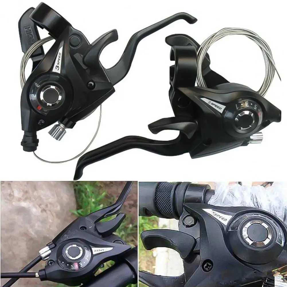 Bicycle Parts EF51-7 Thumb Shifter Trigger Handle 3x8 Speed Aluminum Alloy Ergonomic Speed Shifter for Mountain Bike