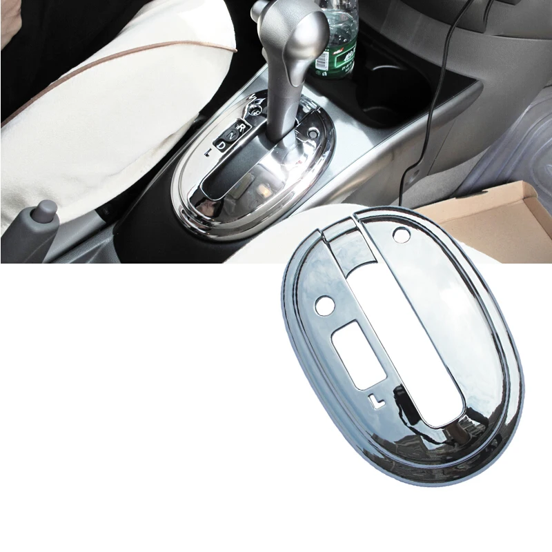 2011 2012 2013 2014 2015 2016 For Nissan Sunny Car Gear Shift Knob Frame Panel Cover Trim ABS Chrome Auto Styling Accessories