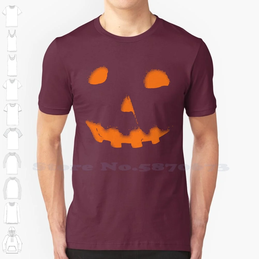 T Shirt Novelty Cool Tops Men's Short Sleeve Tshirt Girls' Michael Meyers Halloween Pumpkin T Shirt