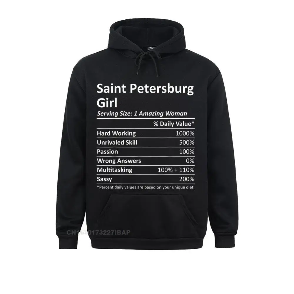 SAINT PETERSBURG GIRL FL FLORIDA Funny City Home Roots Gift Plain Hip Hop Sweatshirts Men Hoodies Harajuku Fitness Hoods