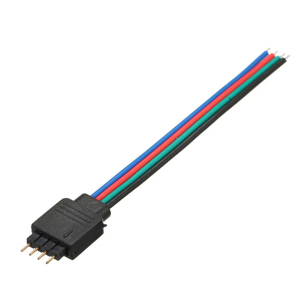 10 Pack RGB 4 Pin Extension Weld Line for LED Strip Light L2273 Compact appearance for use Drop shipping