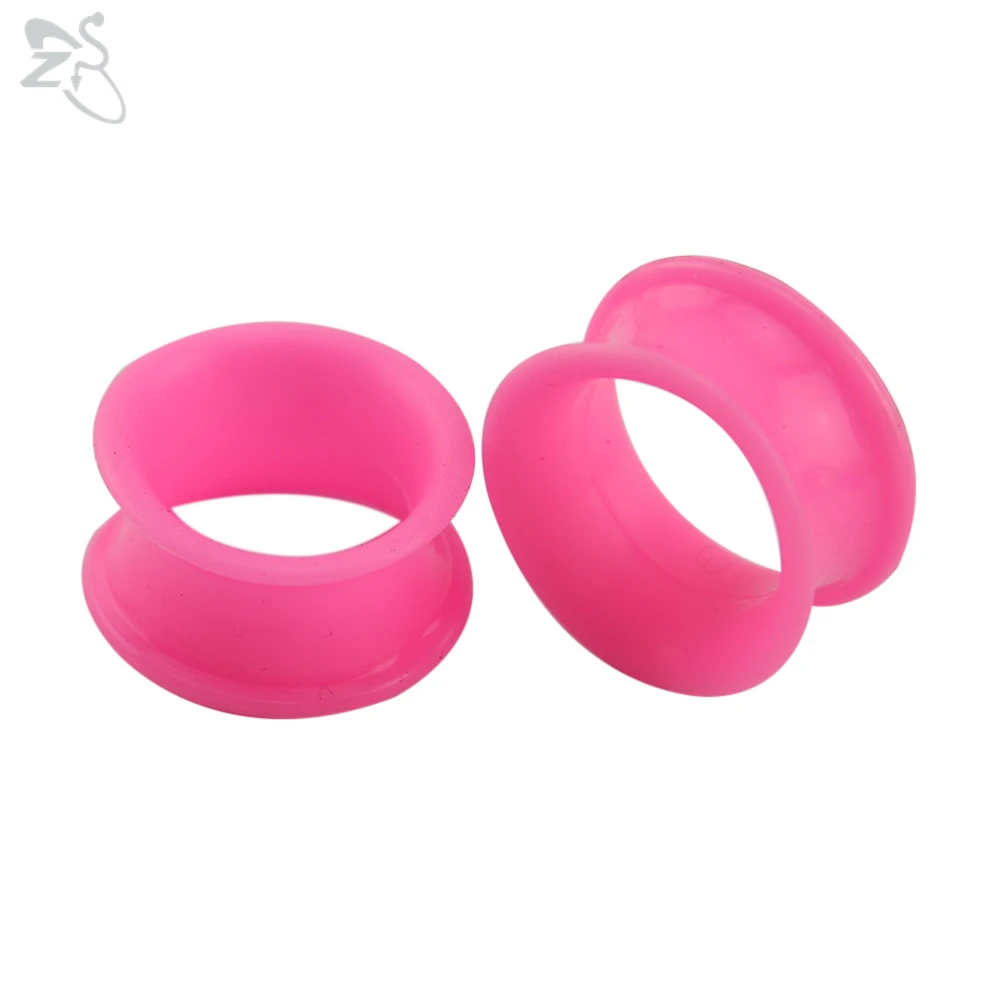 Silicone Thick Double Flared Ear Plug, 2pcs