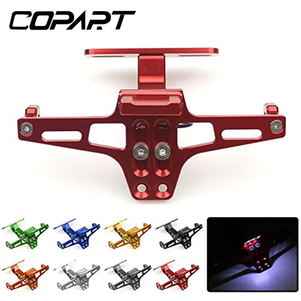 

For Yamaha MT07 CB MT-03 FZ07 FZ6 FZ1 CBR600 MT09 Motorcycle Universal Bracket Frame LED Light Tail Tidy License Plate Holder