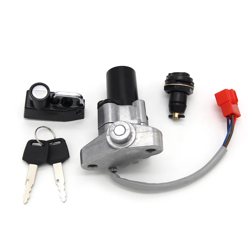 Motorcycle Ignition Key Switch Fuel Gas Cap Seat Lock Kit For Yamaha XVS650AX VS650AT XVS1100 XVS1100A V-Star    Midnight Custom