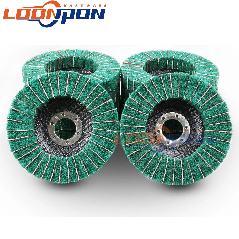 アングルグラインダー用研磨ホイール,115mm,ナイロンファイバー,120グリット,研削工具