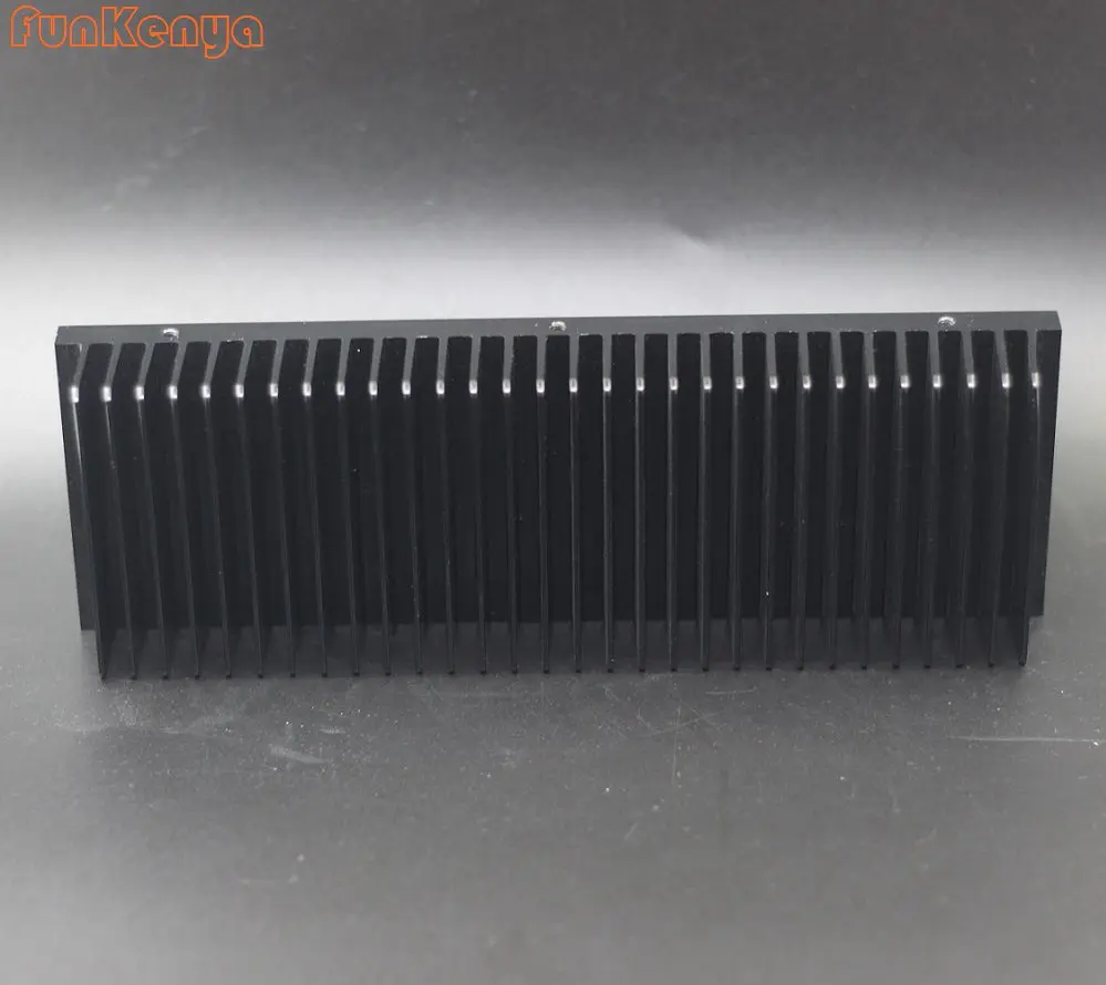 Anodized Aluminum Radiator 250x82x33mm DIY Aluminum Chassis Heat Sink 250mm Anodizing Black Heatsink