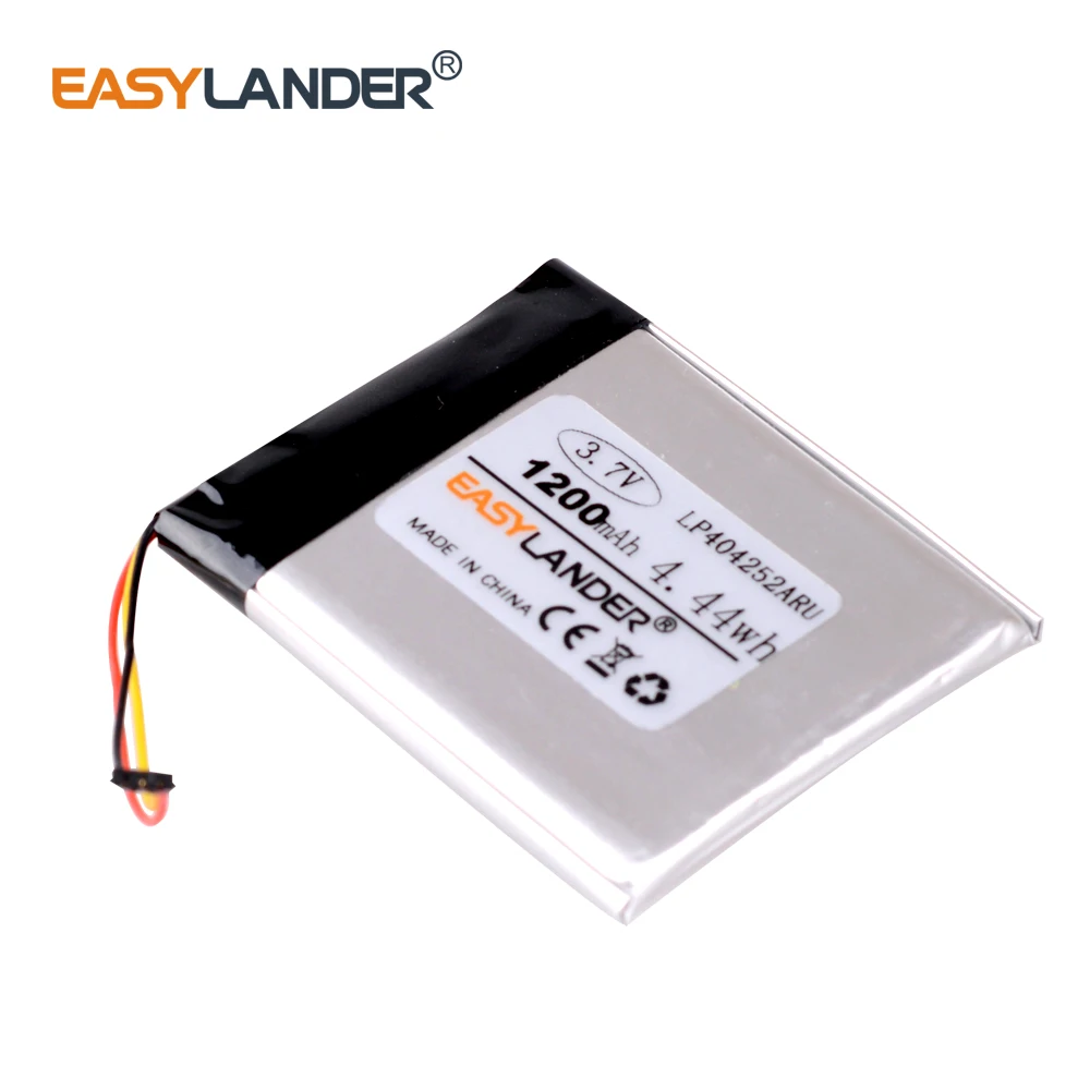 LP404252ARU  3.7V 1200MAH (polymer lithium ion / Li-ion battery ) for Kobo E-Book Smart watch,GPS,mp3,mp4,cell phone,speaker