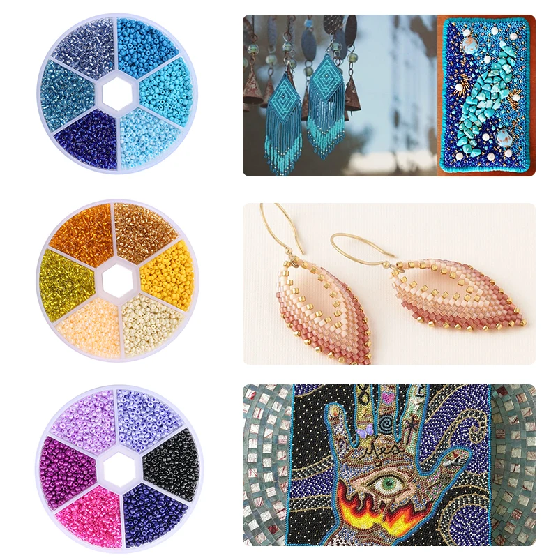 Wholesale 2mm Czech Glass Seed Beads Belt Box Set Charm Seedbeads Rondelle Spacer Beads For DIY Bracelet Necklace Jewelry Making
