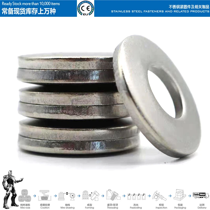 304/316 stainless steel butterfly washer DIN6796 solid spring spiral washer A2A4 size M4M5M6M8M10M12M14M16M20