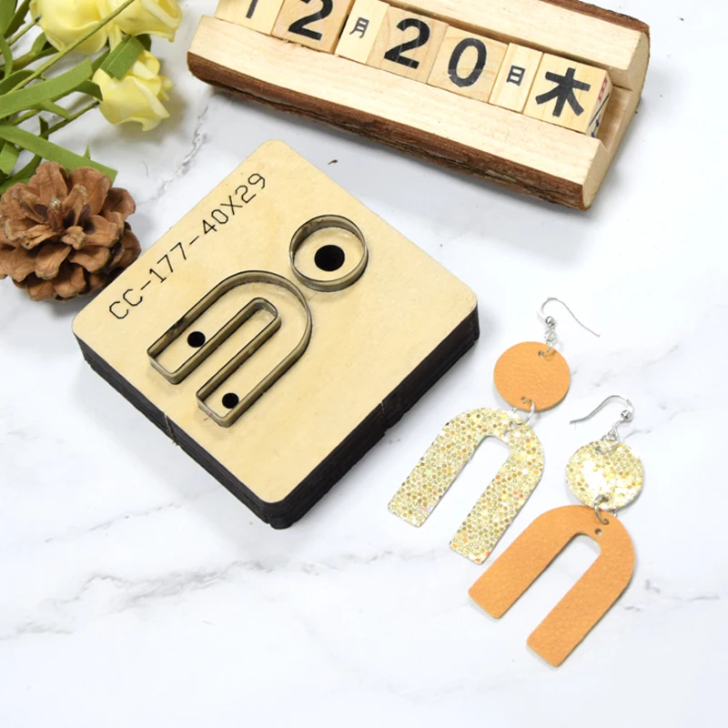 Laser Mold Hand Punching Tool Template, Various Shapes, Leather Earrings, Wood Die Cutting, DIY Crafts