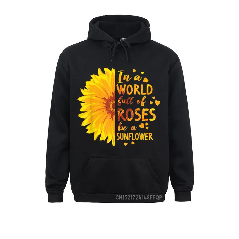 

World Roses Sunflower Hooded Tops Women Girls Gift Love Sweatshirts For Boys Winter Hoodies Sportswears Long Sleeve