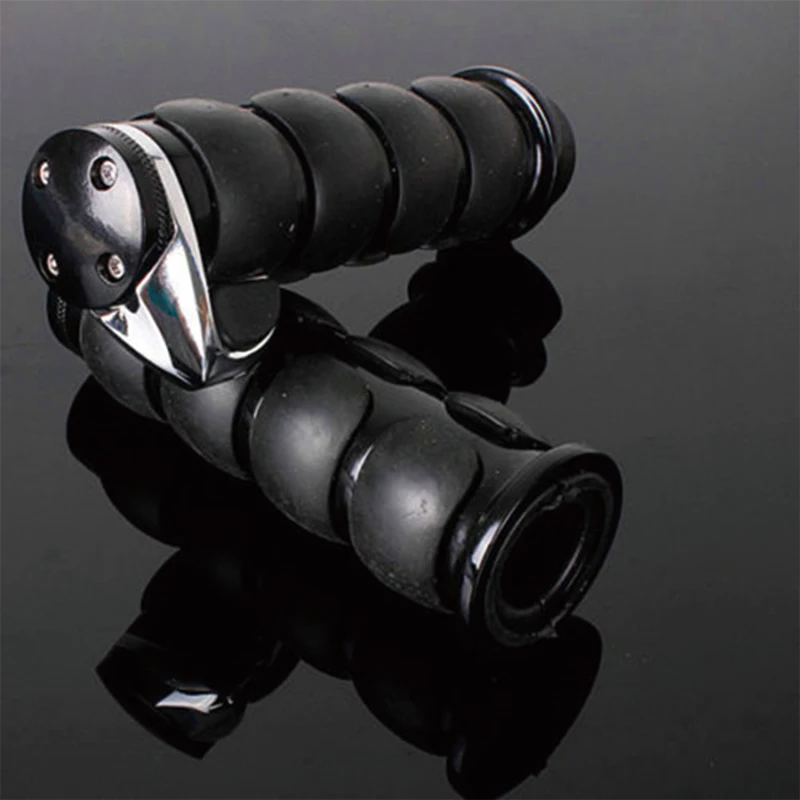 Motorcycle 22MM Billet Rubber Flame Spike Hand Grips For Harley Honda Kawasaki Suzuki Yamaha Bikes Cruiser Chopper