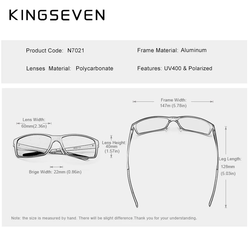 KINGSEVEN 2023 남성용 선글라스 알루미늄 마그네슘 편광 운전용 미러 안경 남성용/여성용 UV400 Oculos Protection