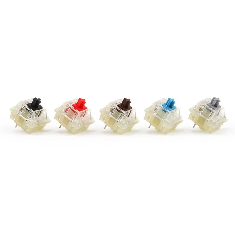 Original Cherry Silent Red Black Switch Mechanical Keyboard Clear RGB 3Pin SMD Brown Red Blue Silver MX Switch Custom Gamer Axis