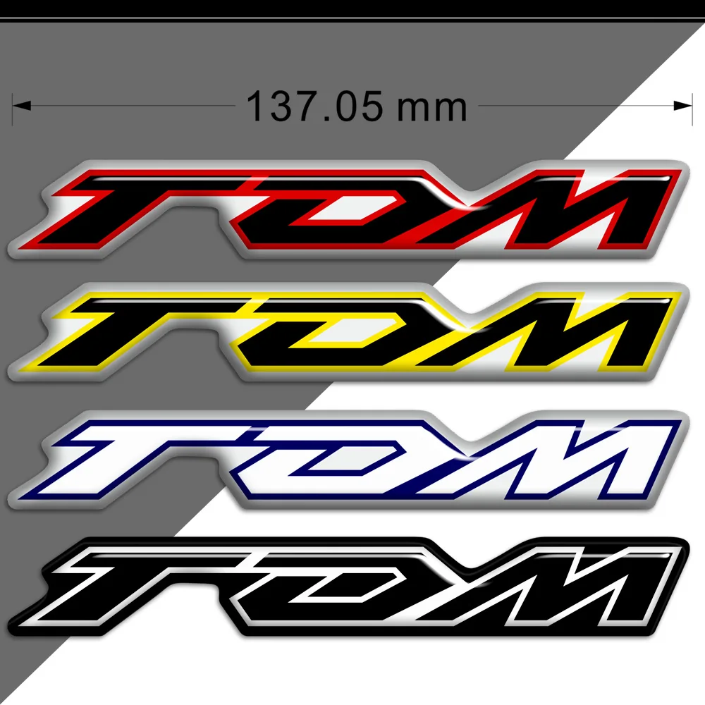 

Emblem Badge Logo For Yamaha TDM 850 900 Motorcycle 3D Stickers Protector Fairing Fuel Tank Pad Decal "TDM" Protection Accessory