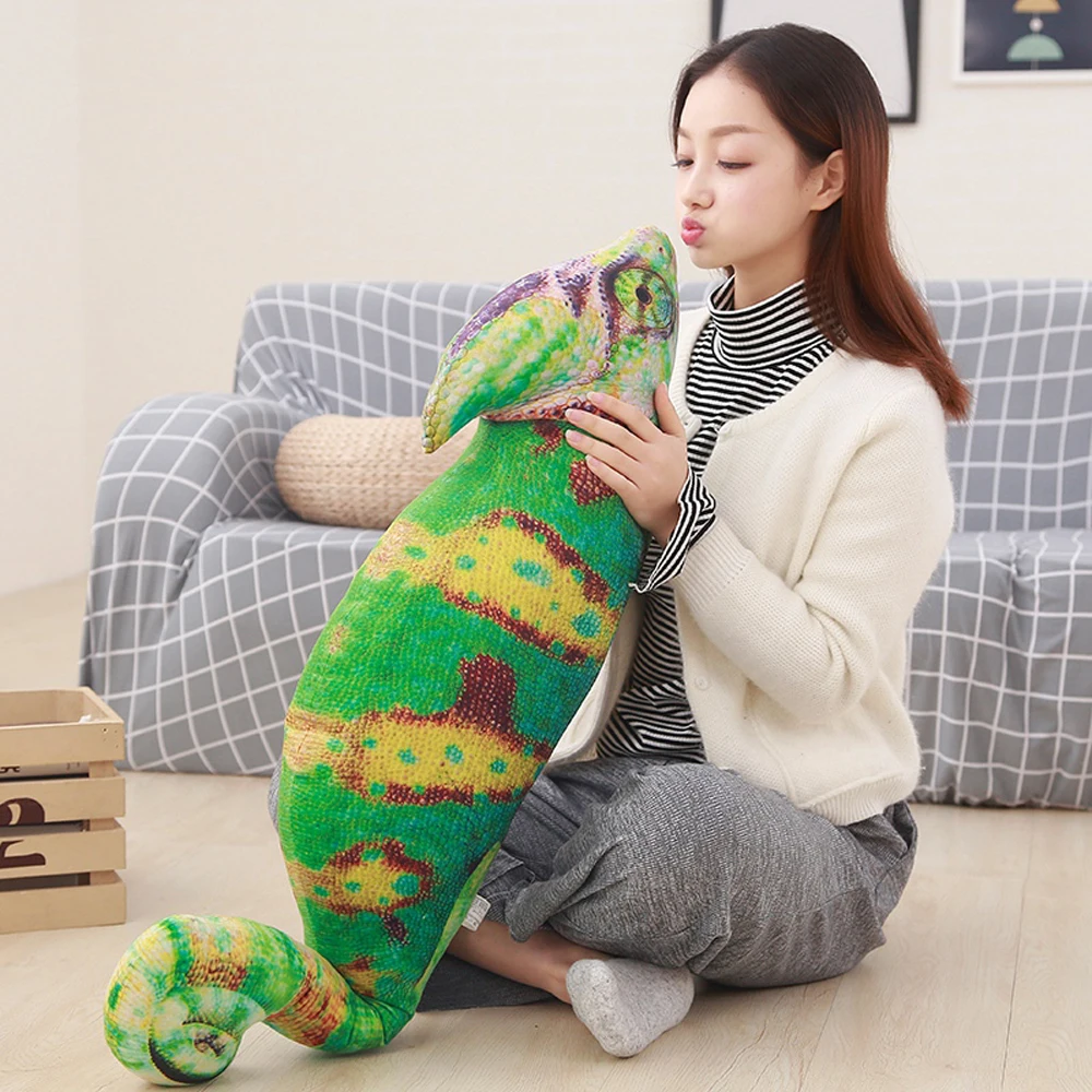 

Simulated animal Children Plush Toy Simulation chameleon lizard doll Baby Kids Stuffed Toy Birthday Gift