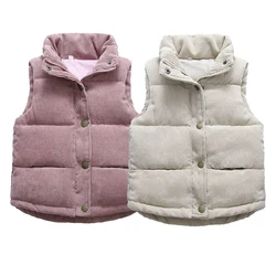 2023 Herfst Kinderen Warm Thicken Vest Kindje Katoenen Vest Kinderen Bovenkleding Jas Kinderen Kleding Jongens Meisjes Merk Jassen Vest