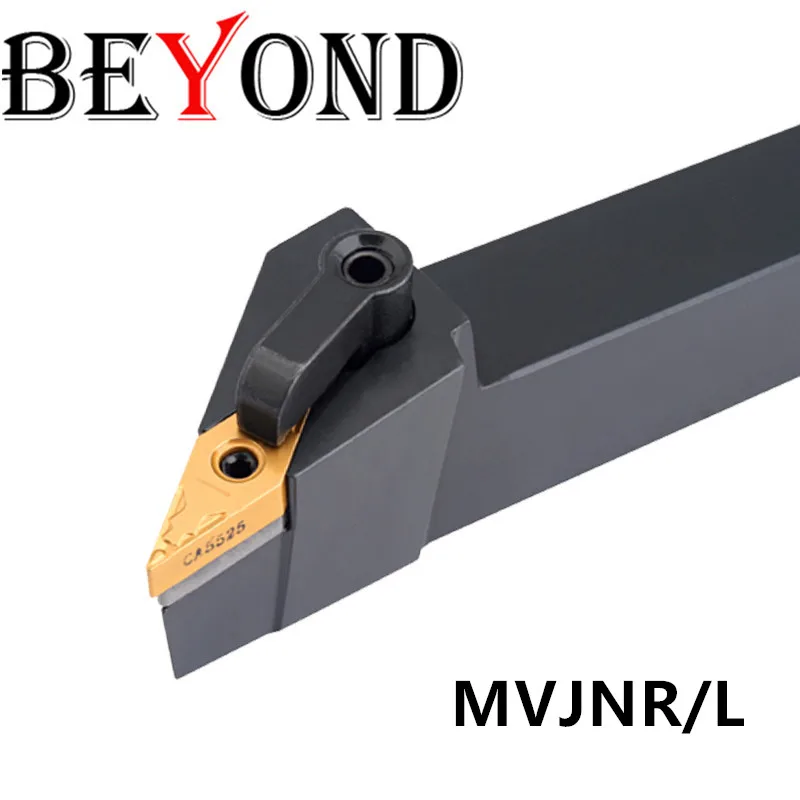 BEYOND MVJNR 2020K16 Portautensili per tornitura esterna MVJNR 1616H16 MVJNR2525M16 Tornio CNC Arbor Inserti in metallo duro Cutter VNMG 160404