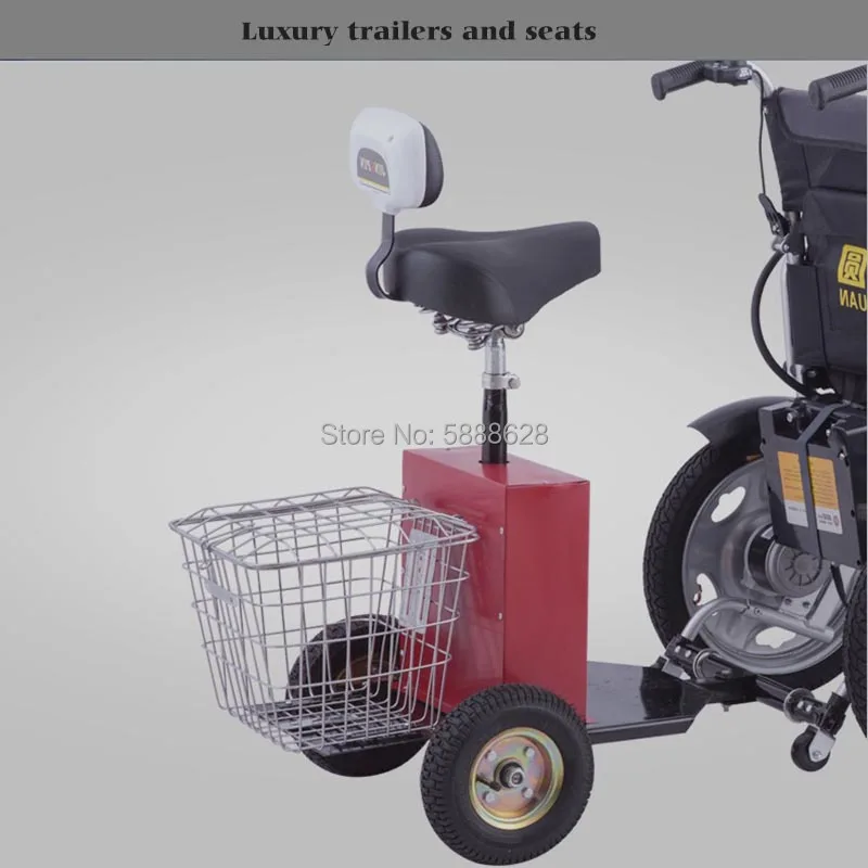 

Free Shipping Safety Electric Wheelchair Accessories Trailer