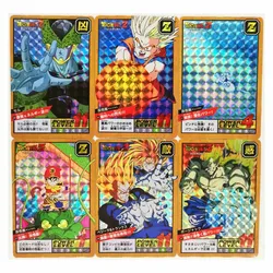 6pcs/set Super Saiyan Dragon Ball Z No.7 Remake Fight Heroes Battle Card Ultra Instinct Goku Vegeta Game Collection Cards