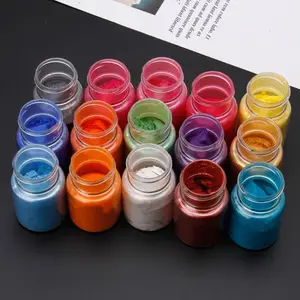 15 Farben Glimmerpulver Epoxidharzfärben -Perlenperlenpigment natürliche Glimmerpulver -Seife Mineralpulver, das das Dropshipping -Werkzeug macht 10 Hauptverkaufsepoxy Tinta für Boden - №10