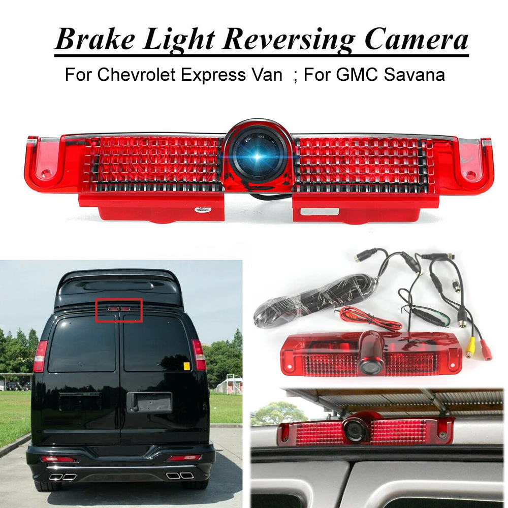 

Car Camera For CHEVROLET EXPRESS / GMC SAVANA VAN AHD 720P Brake LED Light Backup Reverse Rear View Auto Parking Water Proof