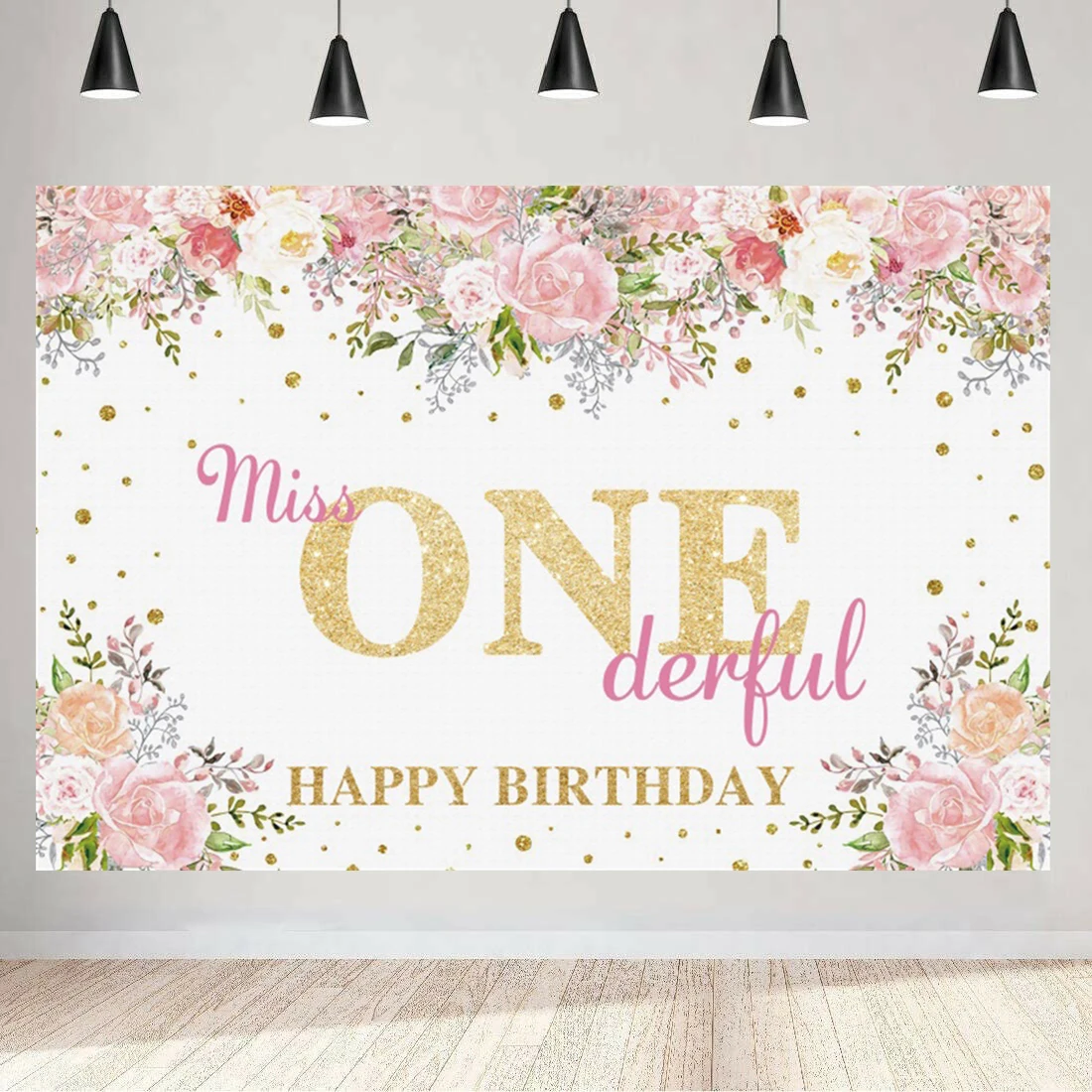 

Розовый сладкий первый фон с днем рождения для девочек мальчиков один ребенок первый год фотография фон для взрослых фотографический баннер