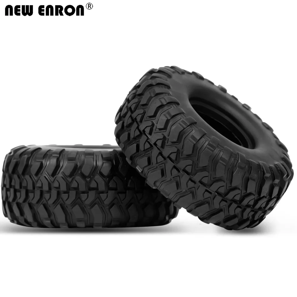 

NEW ENRON 4Pcs 1.9inch 118mm Rubber Tyre Tires For RC Crawler Car 1/10 Axial SCX10 II 90046 TF2 Tamiya CC01 D90 Traxxas TRX4 T6