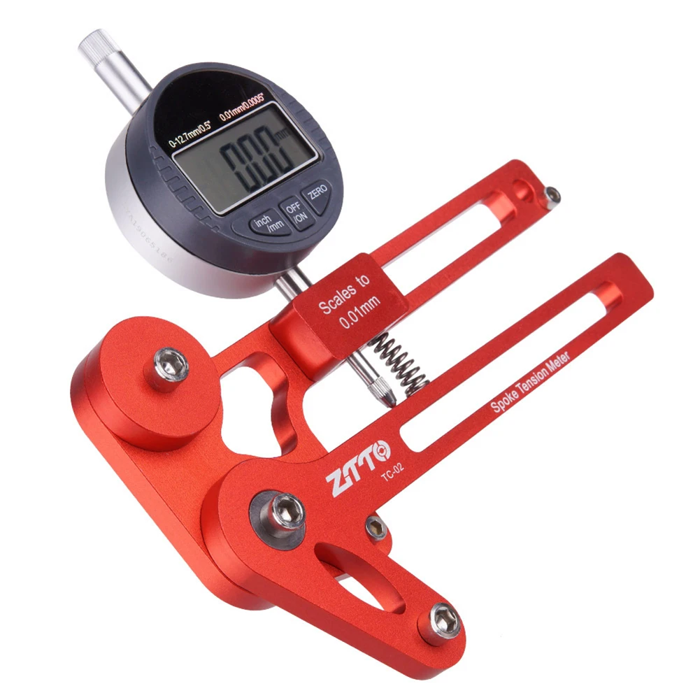 Bike Spoke Tension Tester Digital Scale Bicycle Indicator Attrezi Meter Tensiometer Bicycle Spoke Tension Wheel Builders Tools