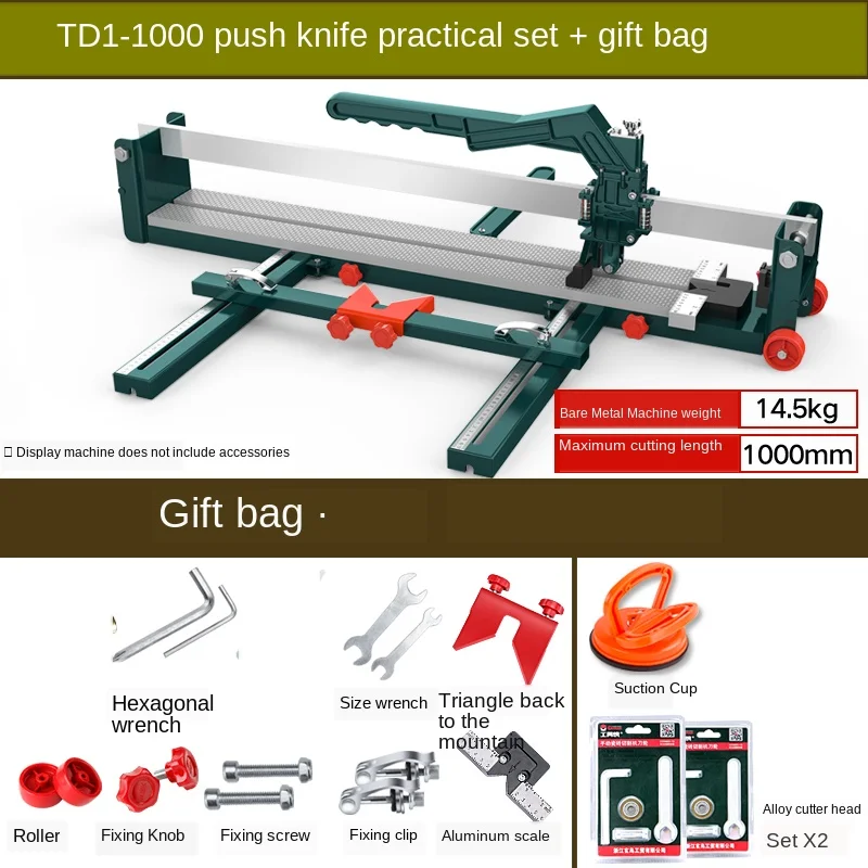 Handmatige Tegelsnijder Tegel Pusher 800 1000 Push Cutter Vloertegel Cutter