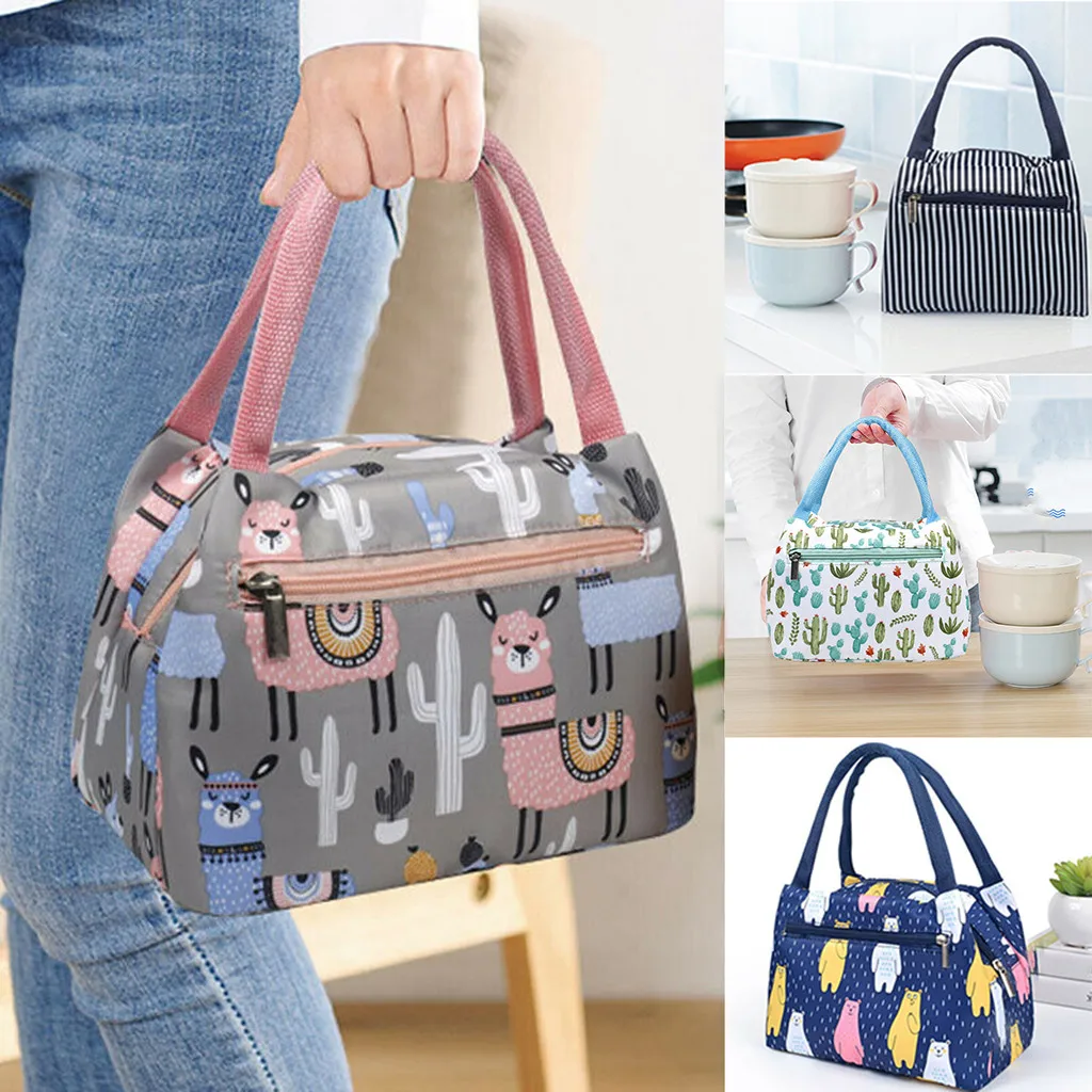 Hot Sell Lunch Bag 2021 NEW Fashion Portable Waterproof Thickness Picnic Lunch Bag Office loncheras para mujer food bag