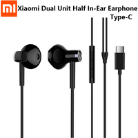 Xiaomi Mi Earphones Dual Units Half Type-C Wire Control In-Ear Earbuds