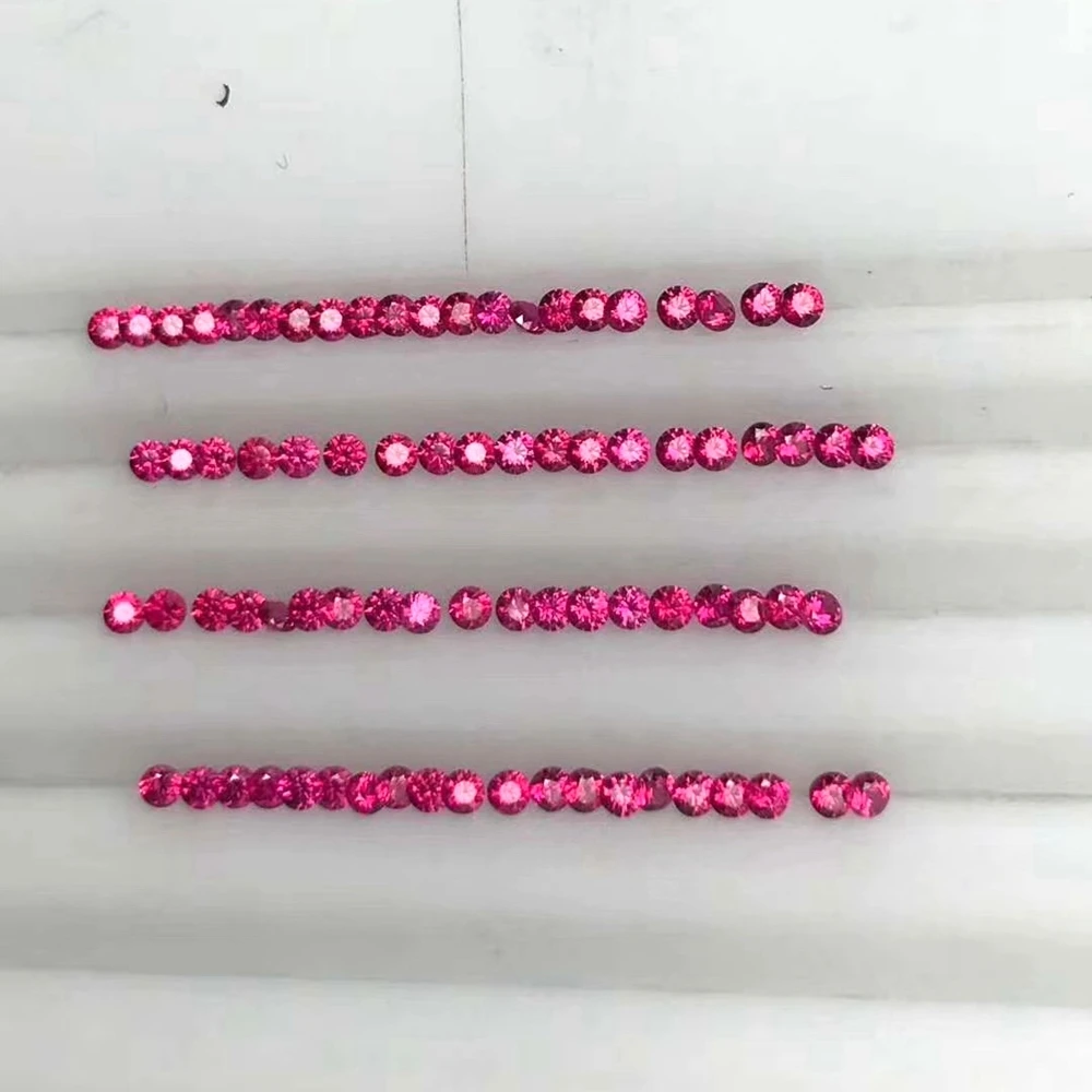 Original A Quality 0.8-2.6mm Thailand 100% Natural 1 Carat Pink Sapphire Gemstones