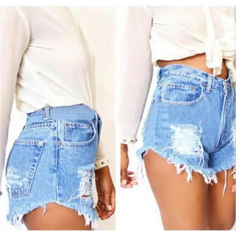 

Short Jeans Fashion Brand Summer Style Women Shorts Loose Cotton Casual Female Slim High Waist Denim Shorts