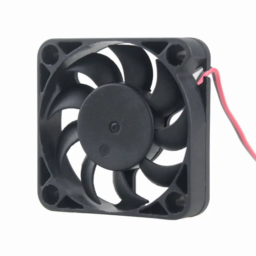 1 Pcs Waktu Luang DC 5V 2Pin 50 Mm X 10 Mm 50 Mm CPU Case Mini Brushless Cooling Fan 50X50X10 Mm 5 Cm 5010 9 Bilah Kecil Exhaust Cooler