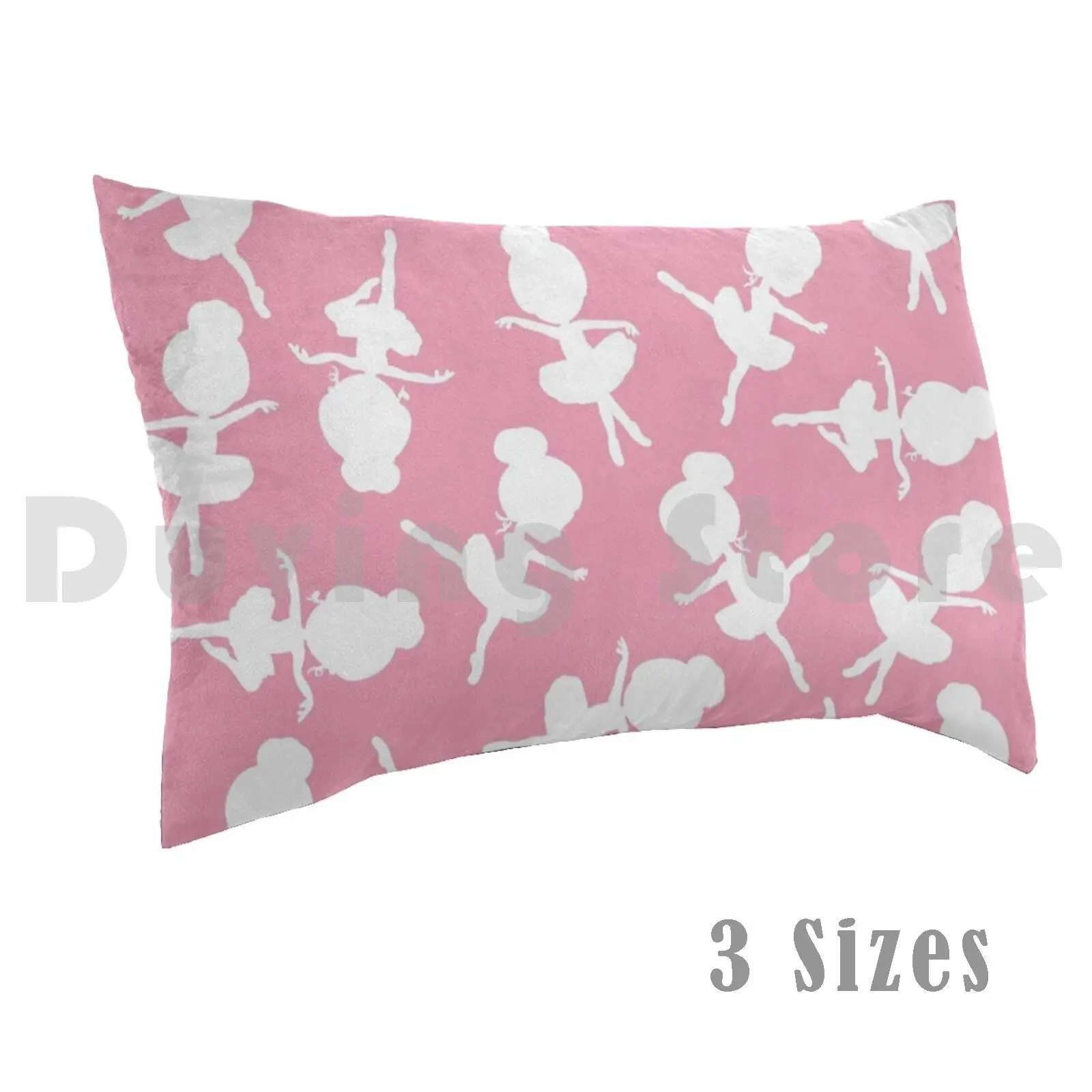 Ballerina Silhouettes , Ballerina Pattern-PinkPillow case Ballet Ballerina Ballerina Silhouettes