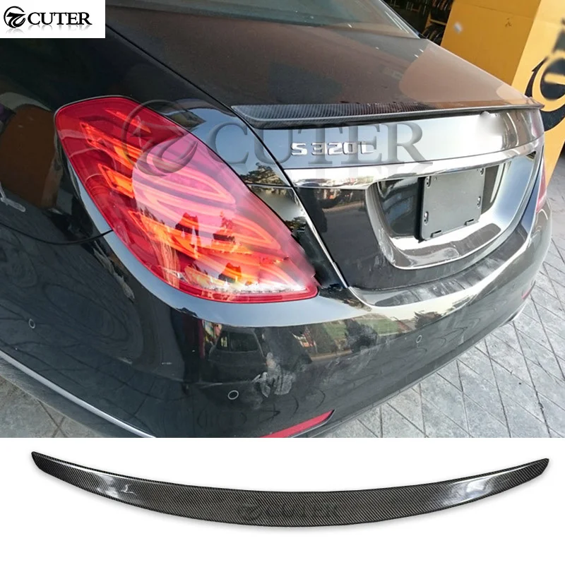 

Карбоновый задний спойлер (накладка на багажник) W222 для Mercedes-Benz W222 S320 S400 S500 S600 2015 года и новее