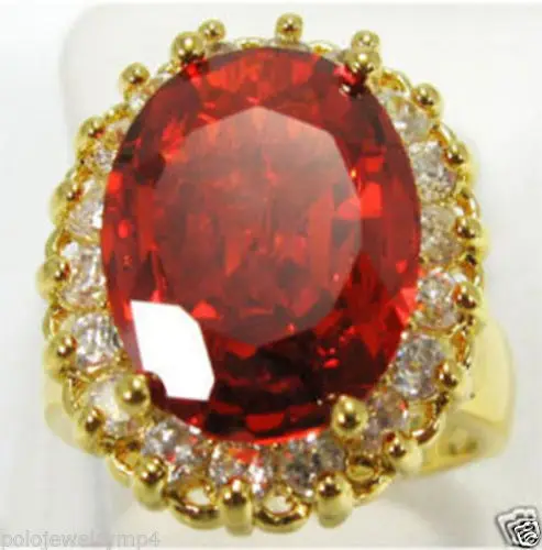 

wholesale brinco wedding good Jewelry rings red crystak gems Ring size 6 7 8 9# dfg