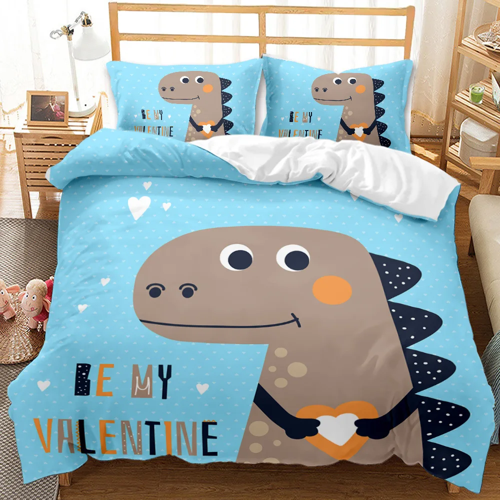 

Cartoon Animals Bedding Set Kids Cute Duvet Cover Set Kawaii Animal Comforter/quilt Cover Set & Pillowcase for Bedroom Decor