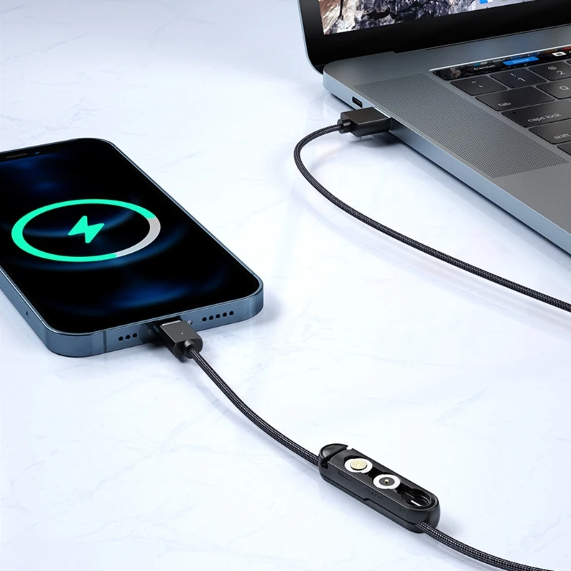 2022ใหม่สายปลั๊กแขนป้องกันสำหรับ Micro USB ประเภท C แบบพกพากล่องแม่เหล็กอะแดปเตอร์ซิลิโคน