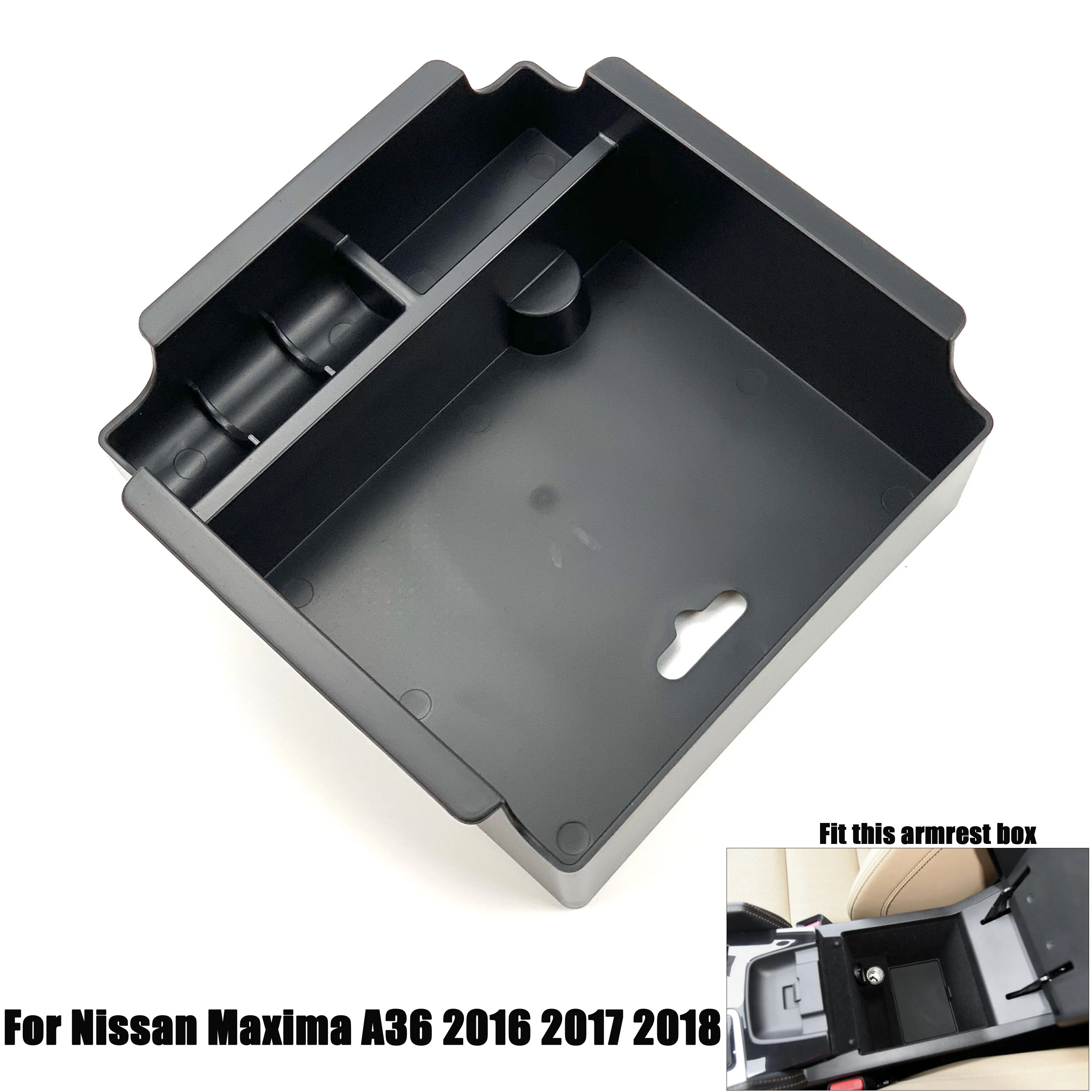 Armrest Box Storage For Nissan Qashqai J11 X-Trail T32 Rogue TERRA Navara NP300 Sylphy Sentra Pulsar Tiida II Maxima A36 Patrol