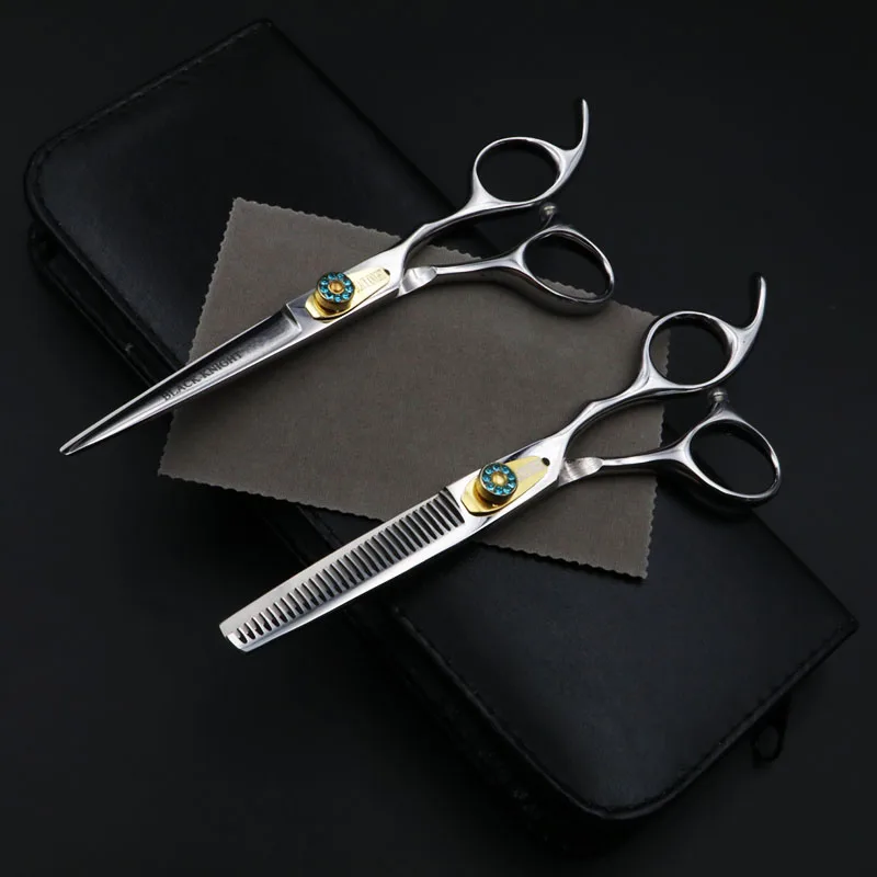 

6 Inch Professional Hairdressing Scissors Set Cutting+Thinning Hair Scissors Barber Shears High Quality Personality