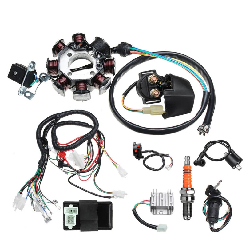 1 zestaw nowe kable w wiązce elektrycznej drut krosno CDI stojan montaż wysokiej jakości nadaje się do ATV QUAD 150/200/250CC